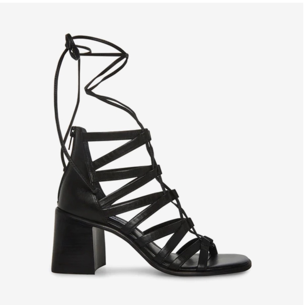 Steve Madden CHERRI30 BLACK LEATHER